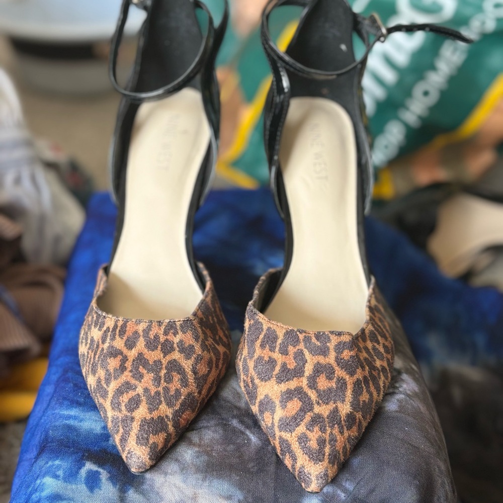 Nine West Leopard Print Heels